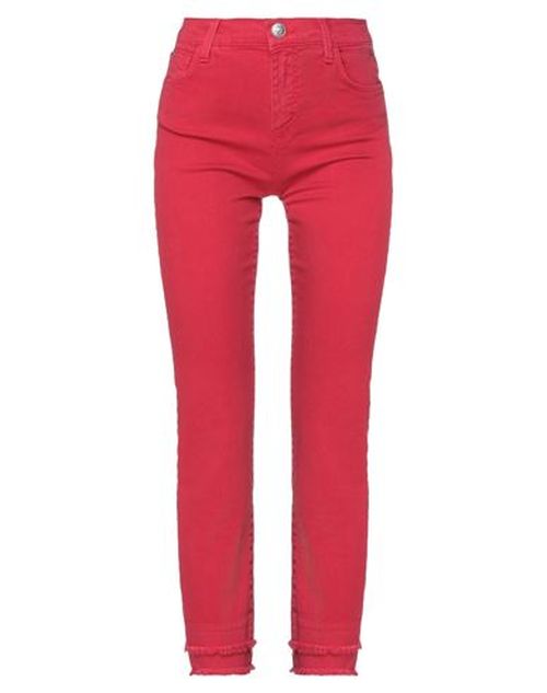 Woman Jeans Red Size 27 Cotton, Elastane