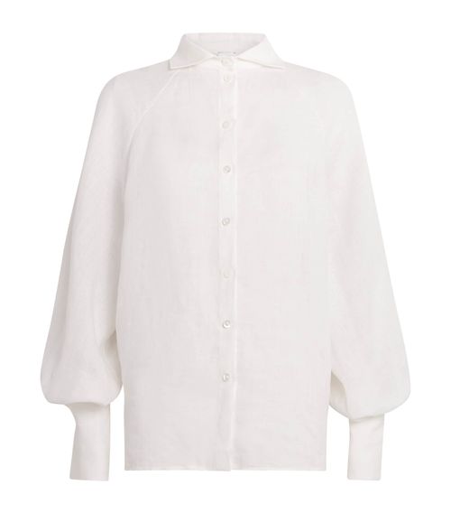 Eleventy Linen Long-Sleeve Shirt