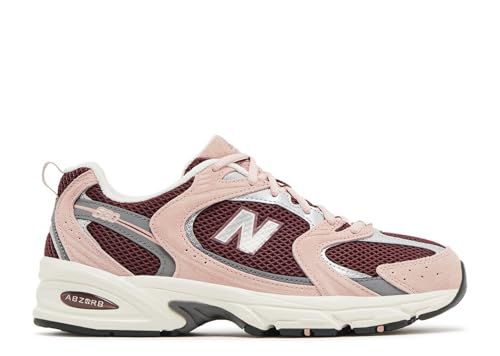 New Balance 530 Men's Shoes, Pink Moon/Washed Burgundy/Harbor Grey