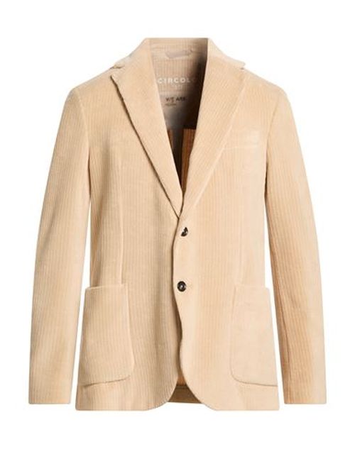 Man Blazer Sand Size 44 Cotton, Polyester