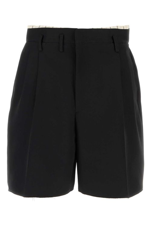 Wool Bermudas — Black