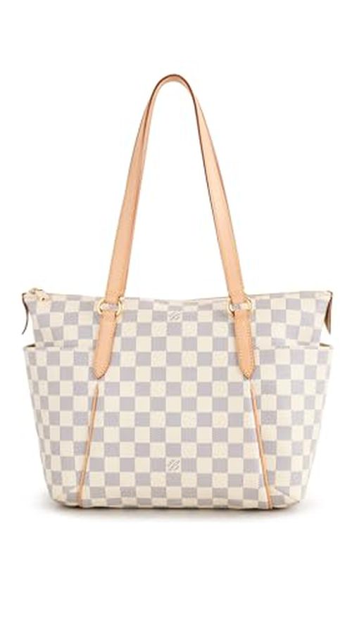 WHAT GOES AROUND COMES AROUND Women's Pre-Loved Louis Vuitton Damier Azur Totally PM Tote, White, One Size