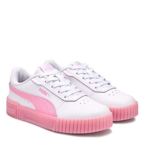 Kids' Carina 2.0 Low Top Sneaker Little Kid Shoes (White/Pink)