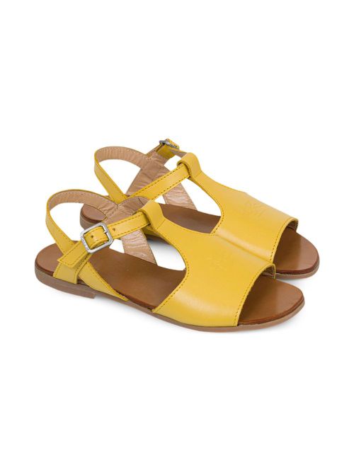 ETRO KIDS leather sandals - Yellow