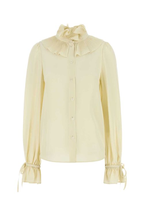 Cream Crepe Shirt