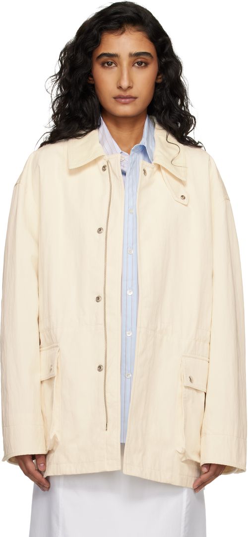 Off-White Cotton Chore Jacket