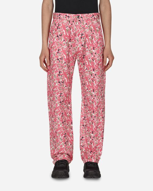 Workwear Floral Pants Pink