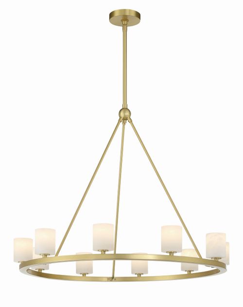Soft Brass LED Chandelier from the Aragon Collection