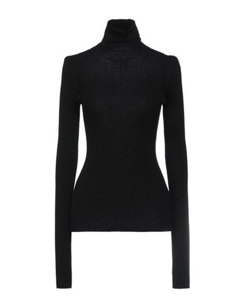 Woman Turtleneck Black Size L Wool