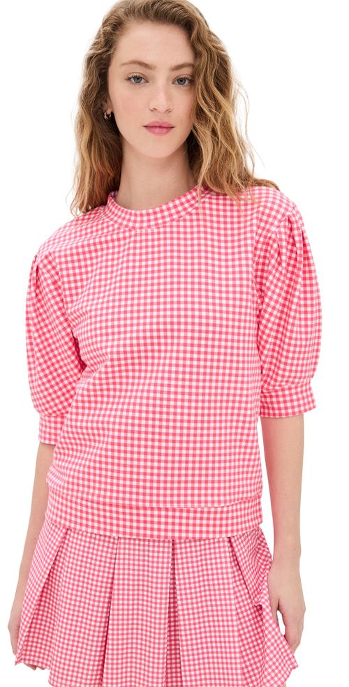 Addison Bay 여성 Lightweight Cedar Pullover Guava Gingham