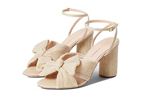Loeffler Randall Women's Camellia Pleated Bow Heel with Ankle Strap