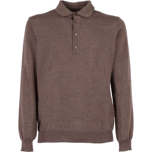 Kangra Kasjmier Polo Con Bottoni Rasata Calata
