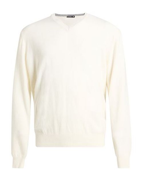 Man Sweater White Size M Merino Wool, Viscose, Nylon, Cashmere