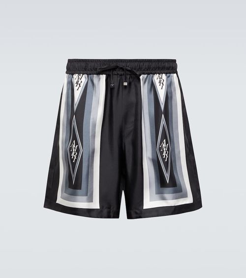 Diamond silk shorts