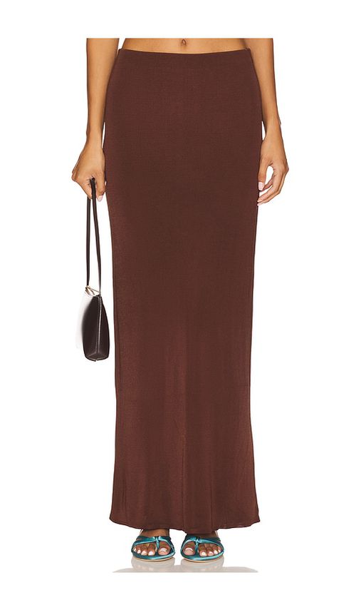 Lovers and Friends Elsy Maxi Skirt in Brown.  XS. Also in L, M, S