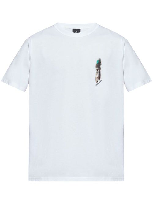 Cyclist Silhouette T-shirt - White