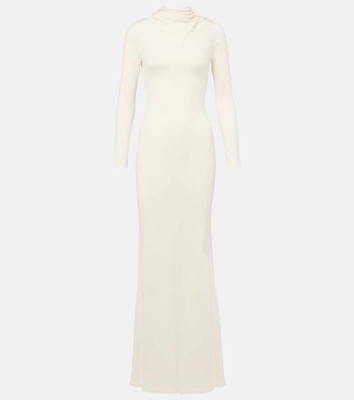 Viva knitted silk and cashmere maxi dress