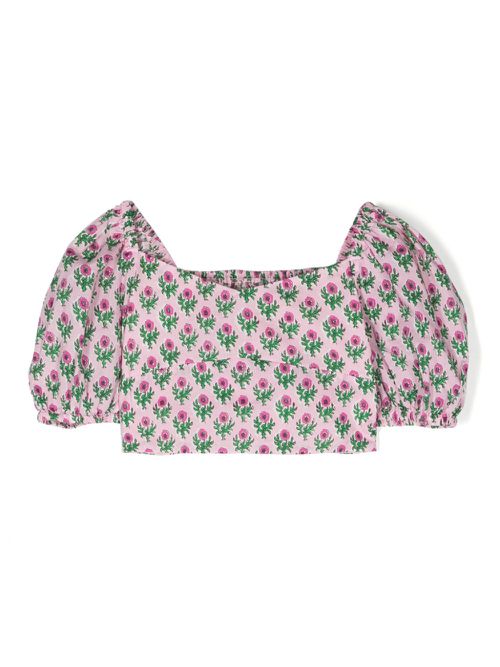 Delia Jr floral-print blouse - Pink