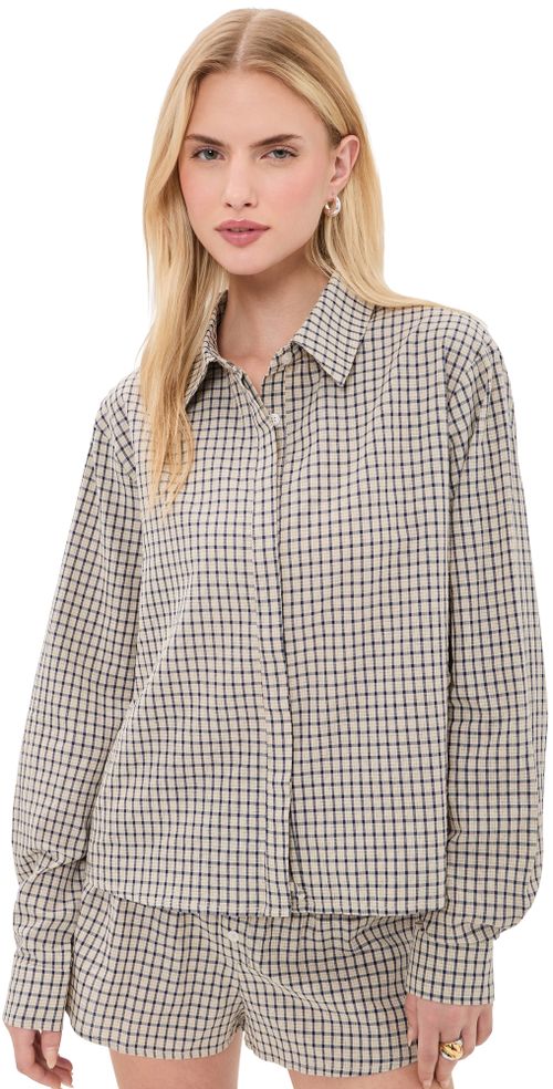 Nirvana Shirt Vintage Beige Plaid