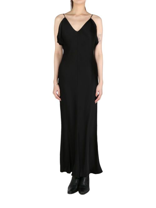 V-neck maxi dress - Black