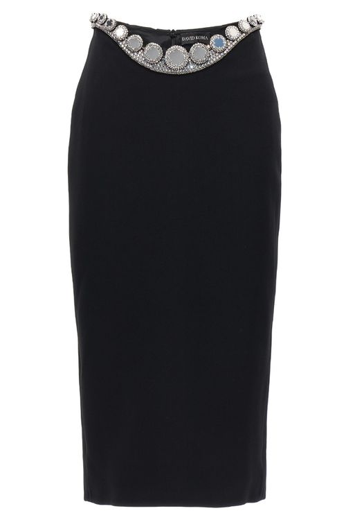 'Puffer Circle Embroidery' Skirt