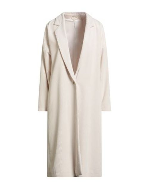 Woman Overcoat & Trench Coat Ivory Size S Polyester, Nylon, Elastane