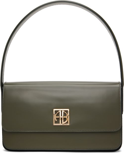 ANINE BING Green Elly Shoulder Bag