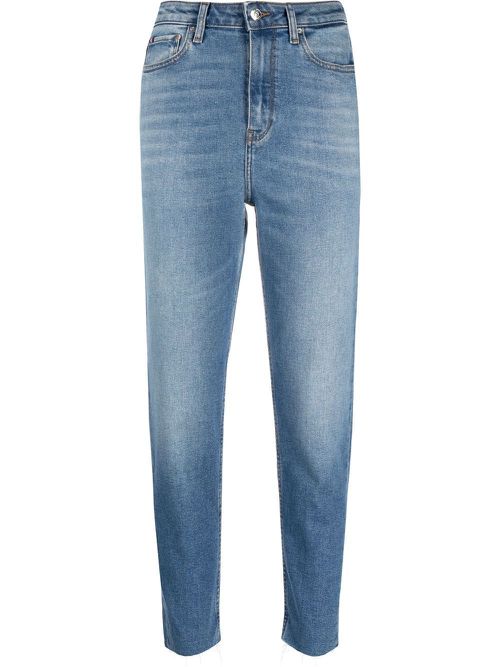 Tapered-leg denim jeans - Blue