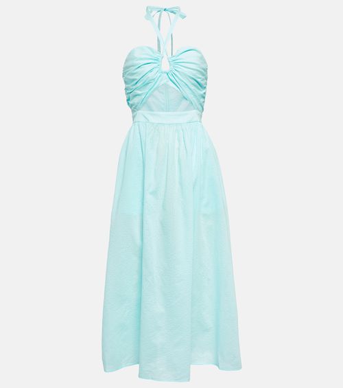 Marysia Cutout cotton midi dress