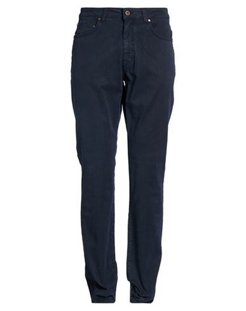 Man Pants Navy Size 33 Cotton, Tencel, Silk, Elastane