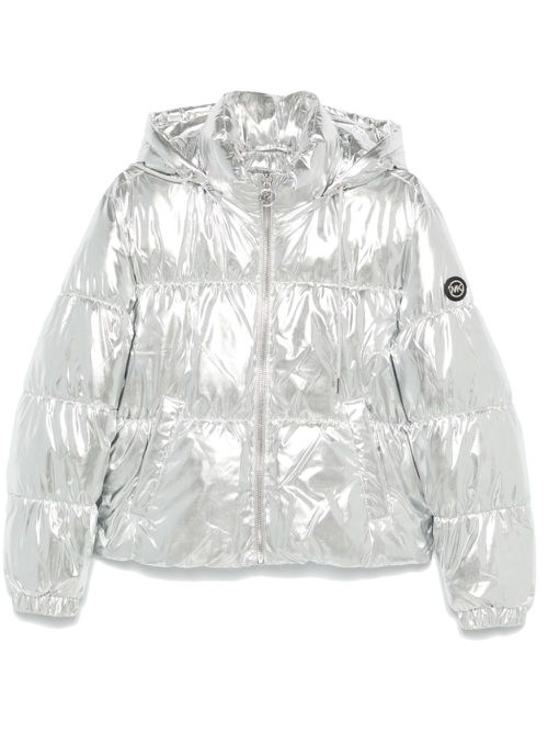 Metallic puffer jacket - Silver