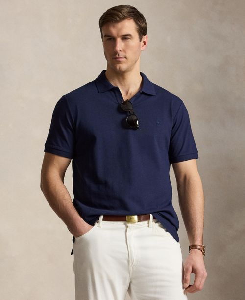 Men's Big & Tall Johney Collar Polo Shirt - Refined Navy