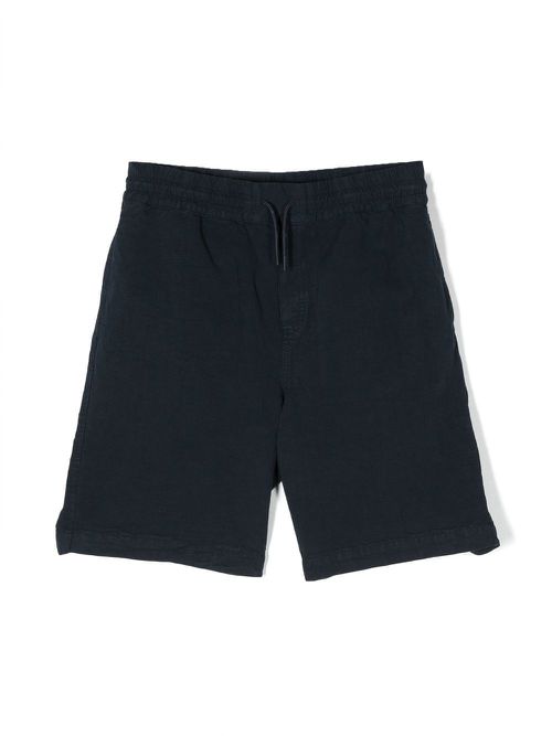 Embroidered-logo bermuda shorts - Blue