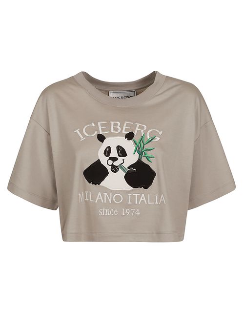 Panda Cropped T-Shirt