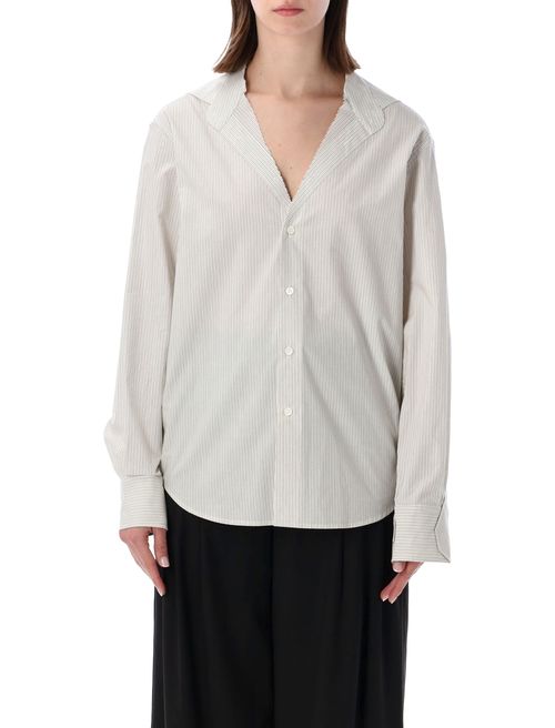 Refined Minimalism Striped Cotton Shirt - Size 40