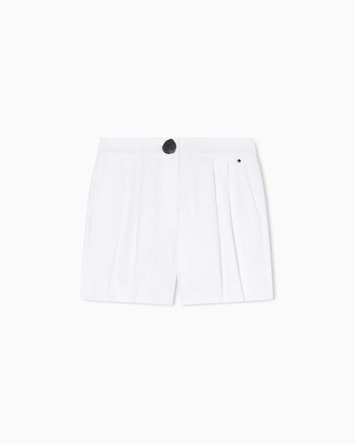 Linen twill shorts