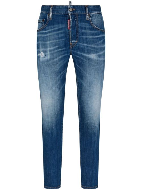 Distressed skinny jeans - Blue