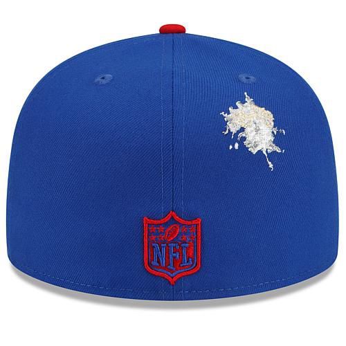 Men's New Era Royal/Red New York Giants NFL x Staple Collection 59FIFTY Fitted Hat