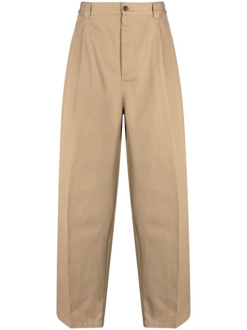 X Pendleton yoke-checked trousers - Brown