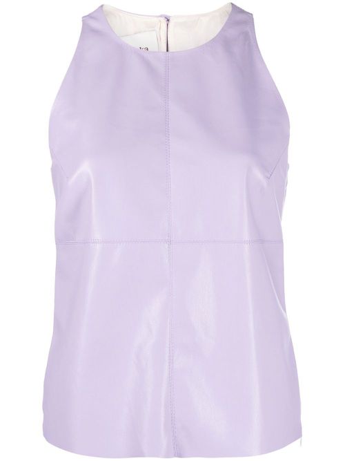 Teza panelled sleeveless top - Purple