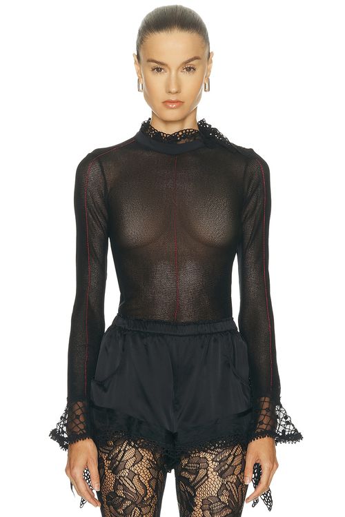 Isabel Marant Sarah Top in Black - Black. 42 also
