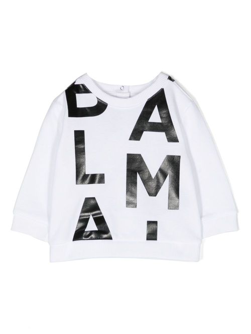 Logo-print cotton sweatshirt - White