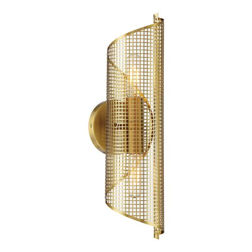 Hillbourne 2-Light Wall Sconce in Warm Bra
