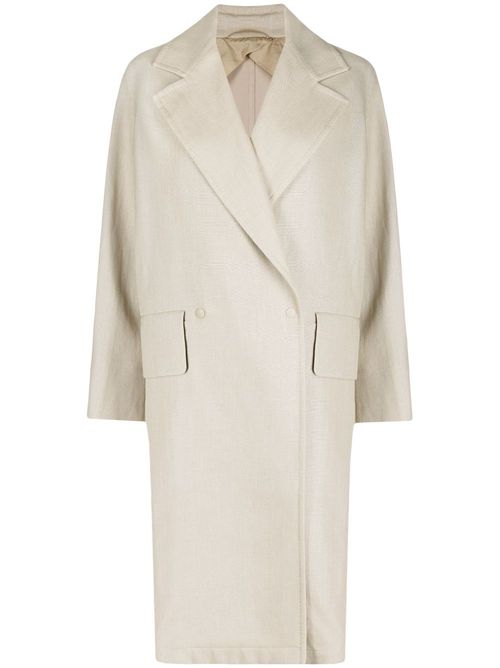 Double-breasted duster coat - Neutrals
