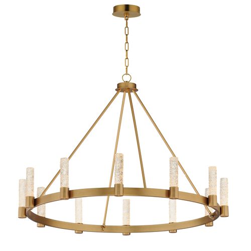 Natural Aged Brass LED Chandelier from the Duchess Collection