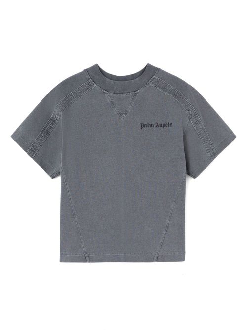 Logo-print cotton T-shirt - Grey