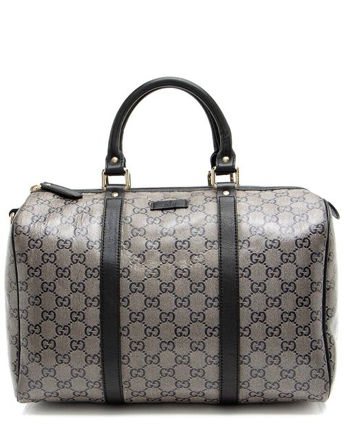 Black Glitter GG Supreme Joy Boston Bag (Authentic Pre-Loved)