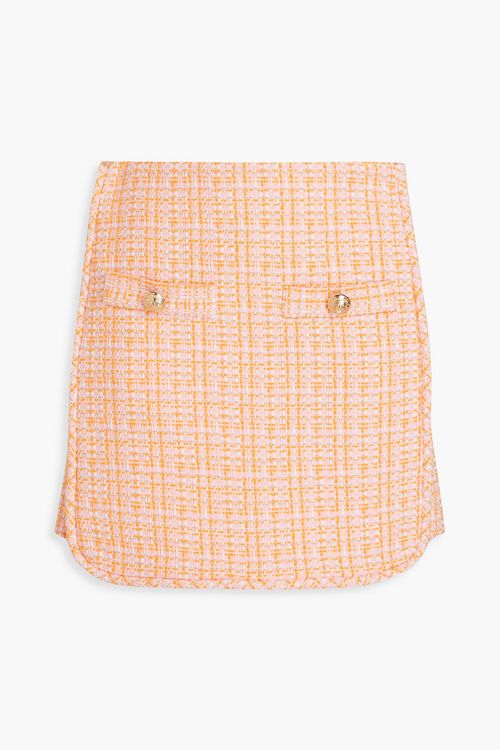 Tweed mini skirt