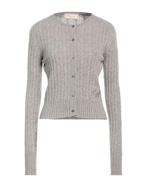 Woman Cardigan Grey Size 4 Virgin Wool, Cashmere