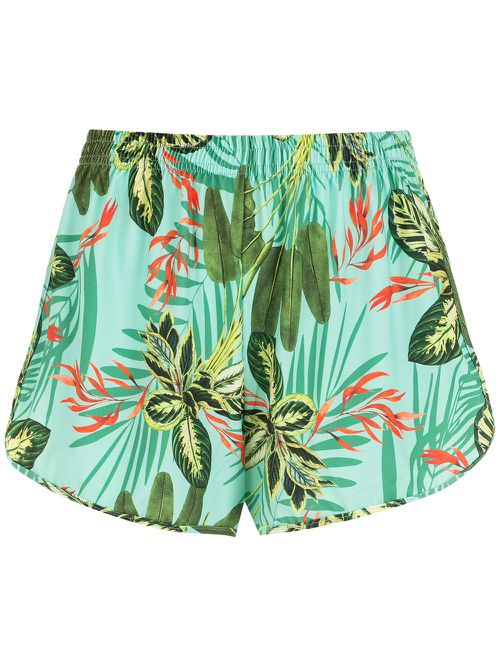 Lee tropical print shorts - Green